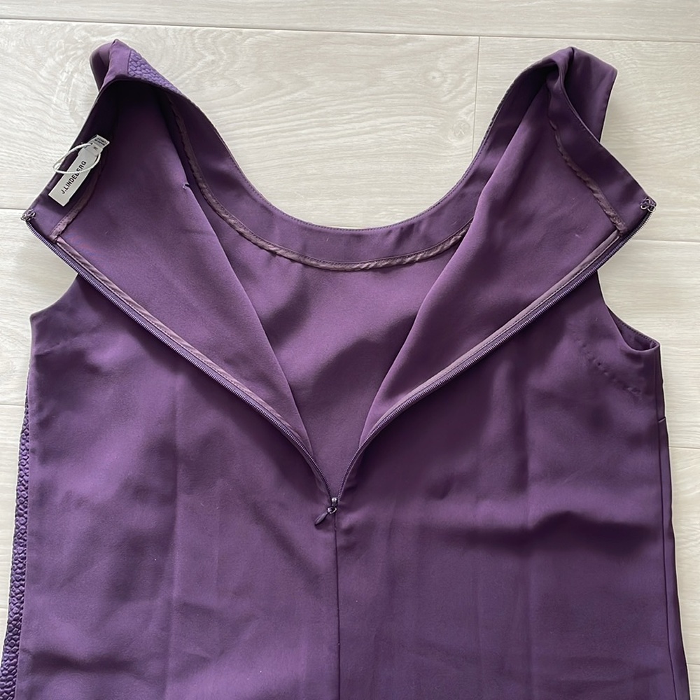 J. Lindeberg Plum Daniella Stretch Drape Dress - Picture 11 of 16